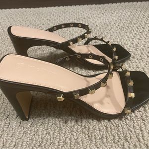 The Drop studded heeled sandals